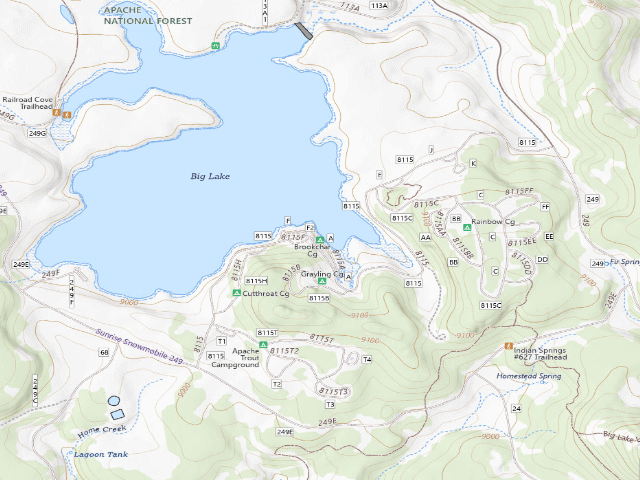 USGS topographic map of Brookchar Cg