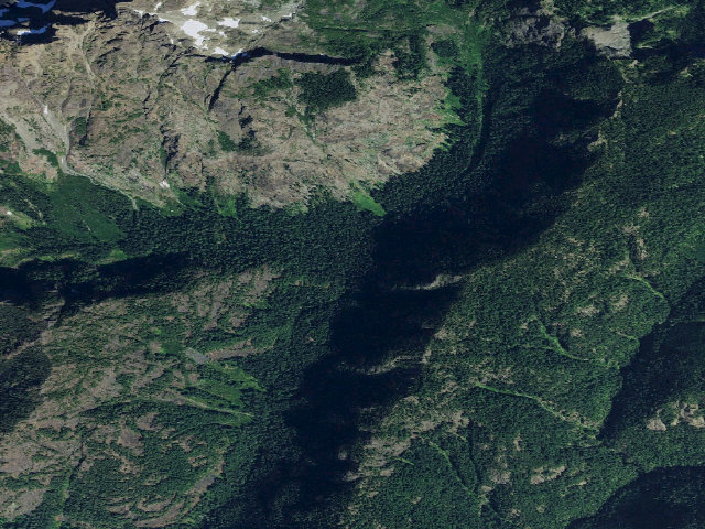 Aerial image of Brothers Base Camp