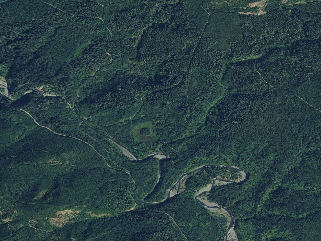 Aerial image of Brown Creek Horse Campground