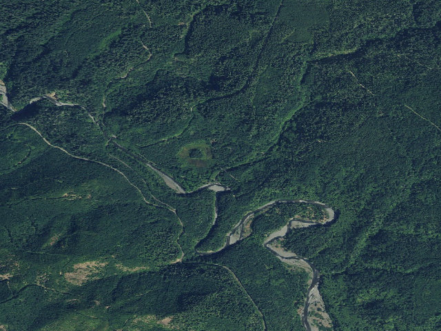 Aerial image of Brown Creek