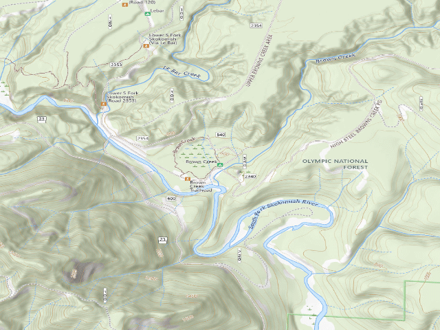 USGS topographic map of Brown Creek