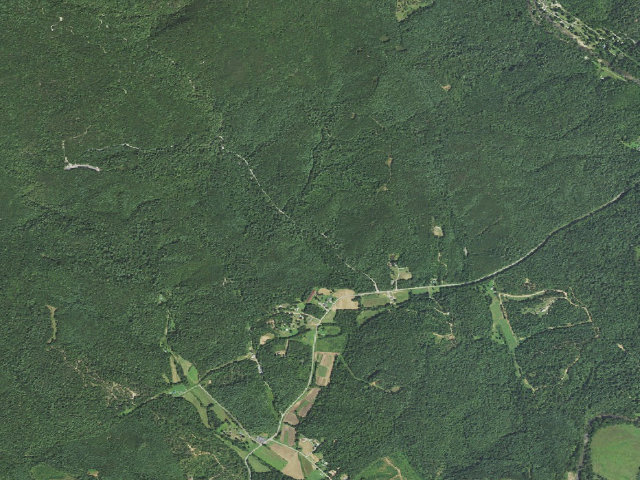 Aerial image of Brown Mountain Cua Roadside Campsites