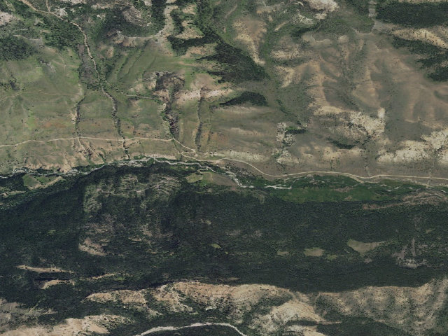 Aerial image of Brown Mountain