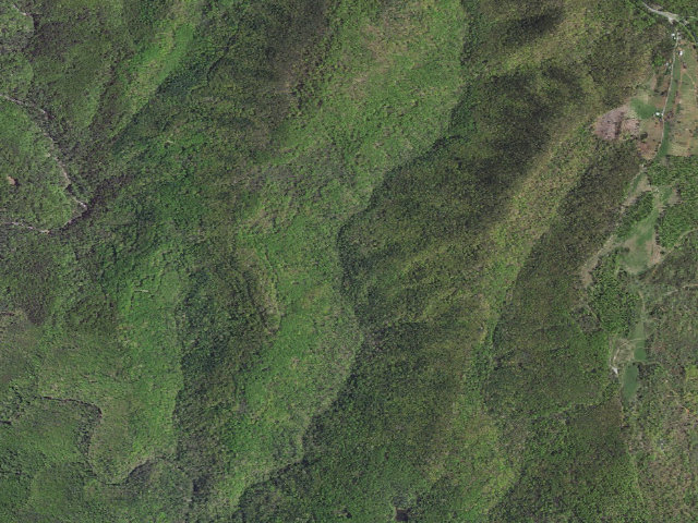 Aerial image of Brown Mtn Creek A.T. Shelter