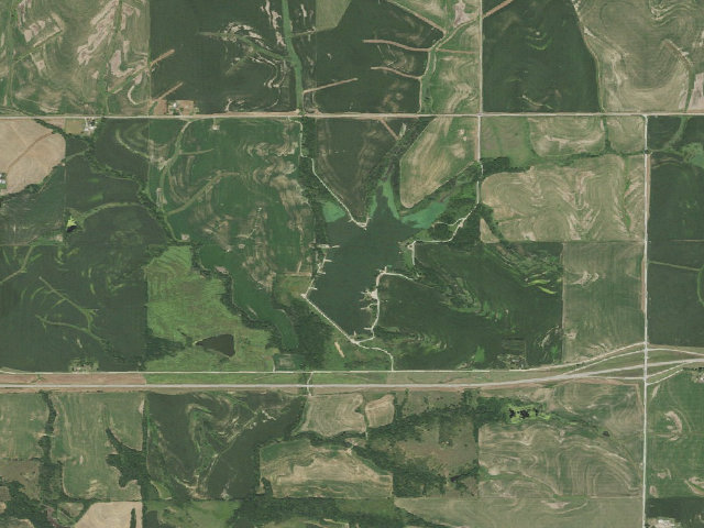 Aerial image of Brown State Fishing Lake