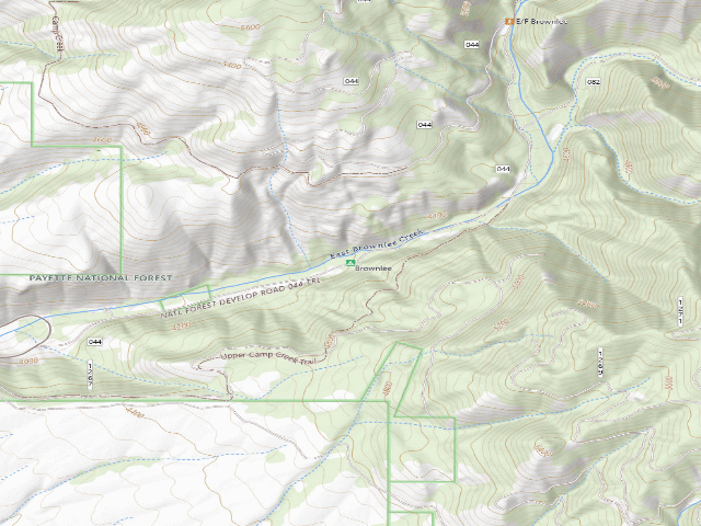 USGS topographic map of Brownlee