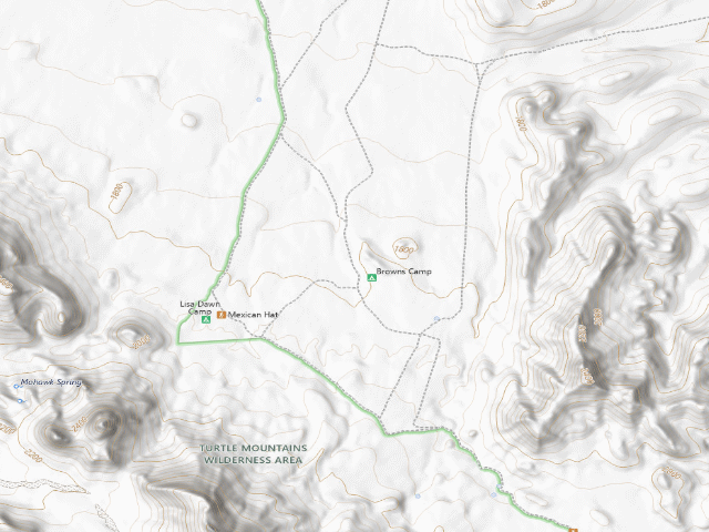 USGS topographic map of Browns Camp