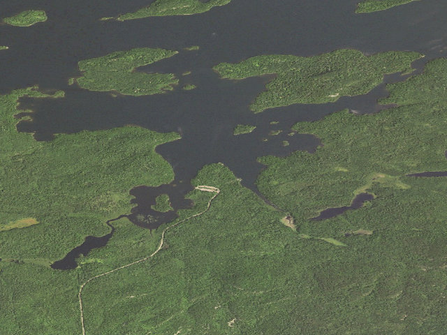 Aerial image of Brule Lake Site #1