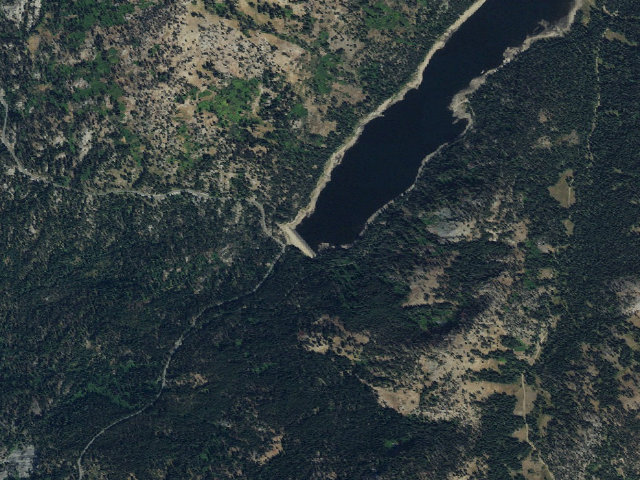 Aerial image of Brundage Reservoir Dispersed