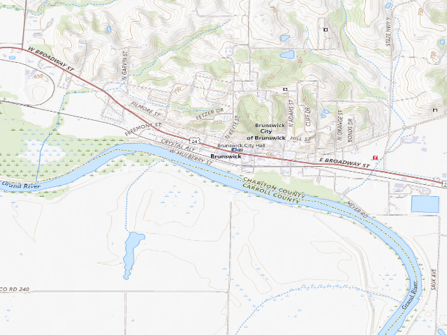 USGS topographic map of Brunswick Access