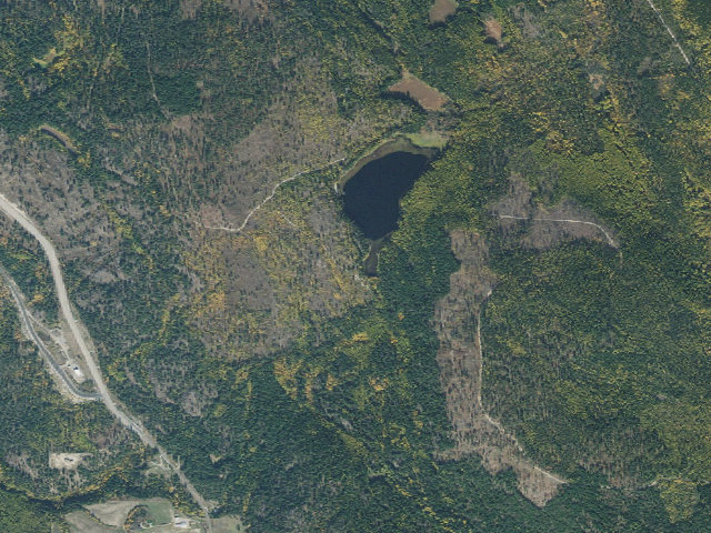 Aerial image of Brush Lake