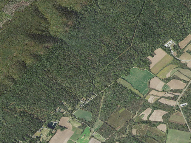 Aerial image of Buchanan State Forest roadside campsite BV003 Letterkenny