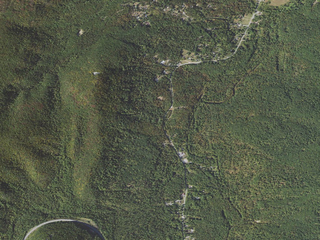 Aerial image of Buchanan State Forest roadside campsite BV014 Route 75