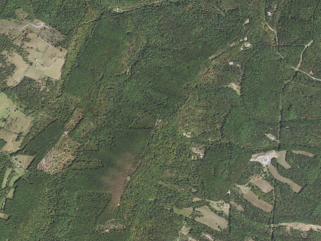 Aerial image of Buchanan State Forest roadside campsite CV002 Big Mountain Landing