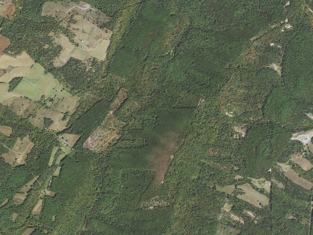 Aerial image of Buchanan State Forest roadside campsite CV003 Northcraft A
