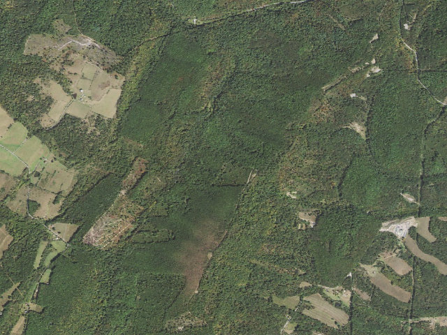 Aerial image of Buchanan State Forest roadside campsite CV023 Northcraft B