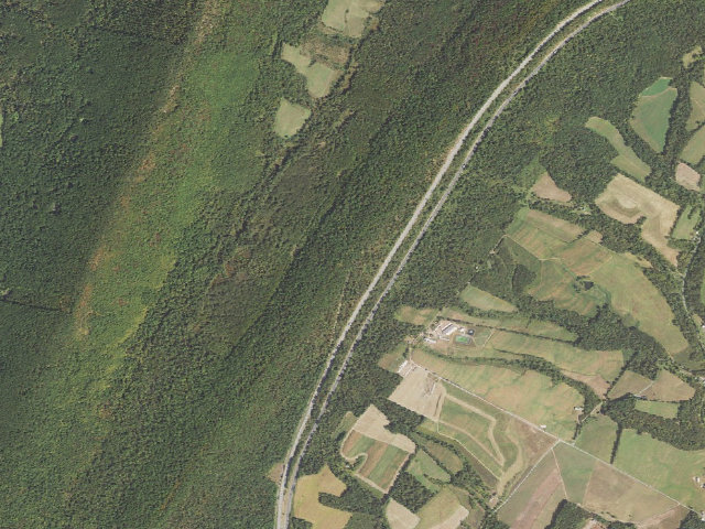 Aerial image of Buchanan State Forest roadside campsite SH001 Town Hill