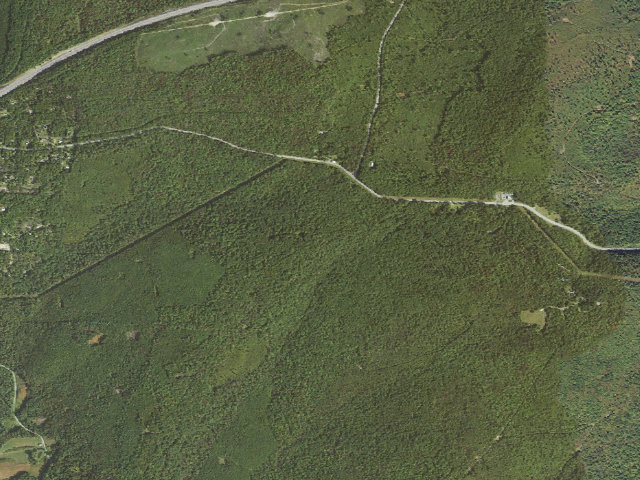 Aerial image of Buchanan State Forest roadside campsite SH016 Akersville A
