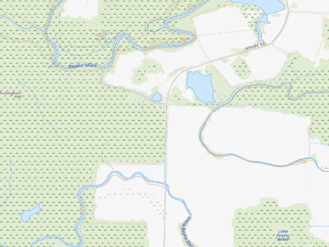 USGS topographic map of Buchingham Flats Access Camping Area #1