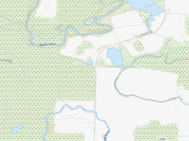 USGS topographic map of Buchingham Flats Access Camping Area #2