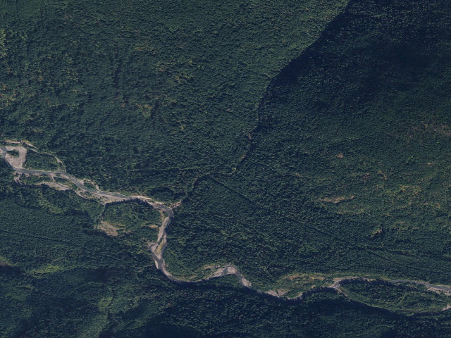 Aerial image of Buck Creek Campground