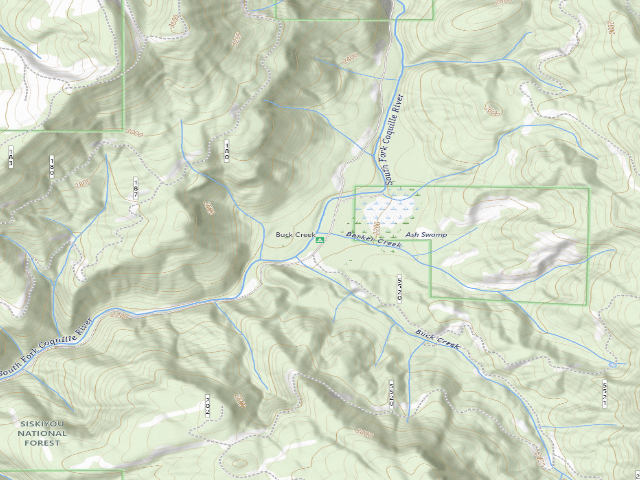 USGS topographic map of Buck Creek