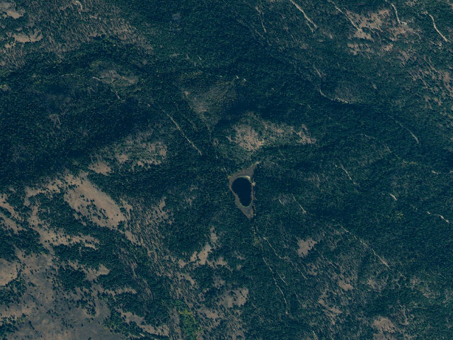 Aerial image of Buck Lake Campground