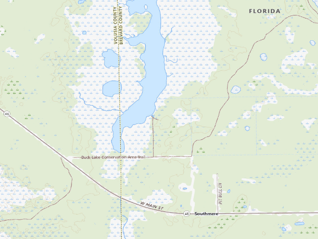 USGS topographic map of Buck Lake Conservation Area group campsite