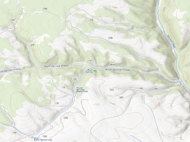 USGS topographic map of Buck Spring