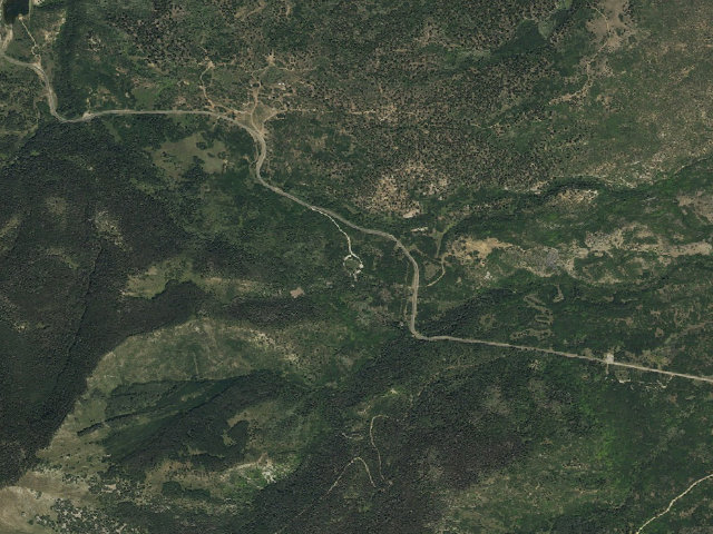 Aerial image of Buckboard Campground