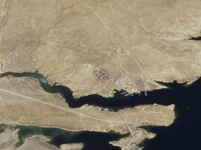 Aerial image of Buckboard Crossing Campground