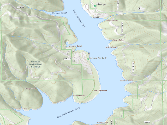 USGS topographic map of Buckeye Camp