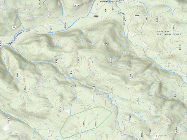 USGS topographic map of Buckhead Mountain