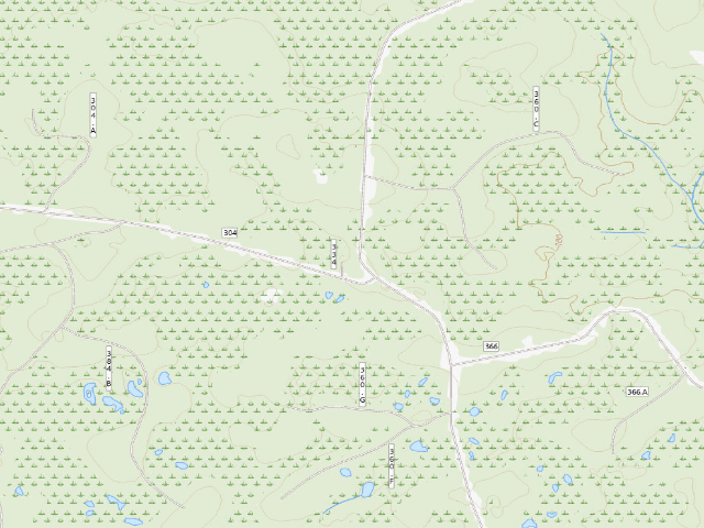 USGS topographic map of Buckhorn Hunt Camp