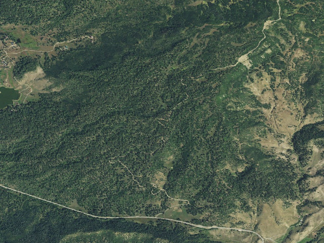 Aerial image of Buckles Dispersed Campground