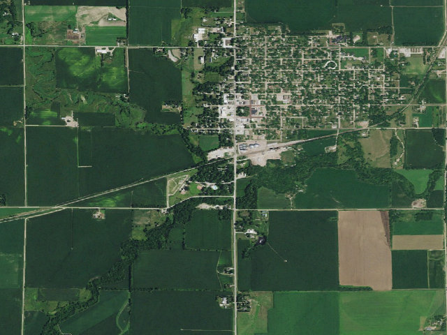 Aerial image of Buckley Park Campground (Stromsburg)