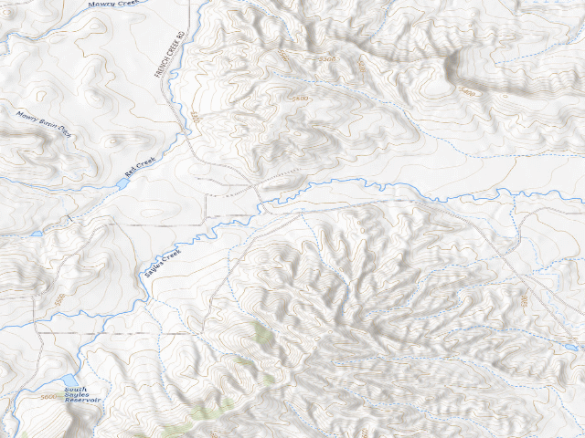 USGS topographic map of Bud Love WHMA — Bud Love Main Gate Camp Site