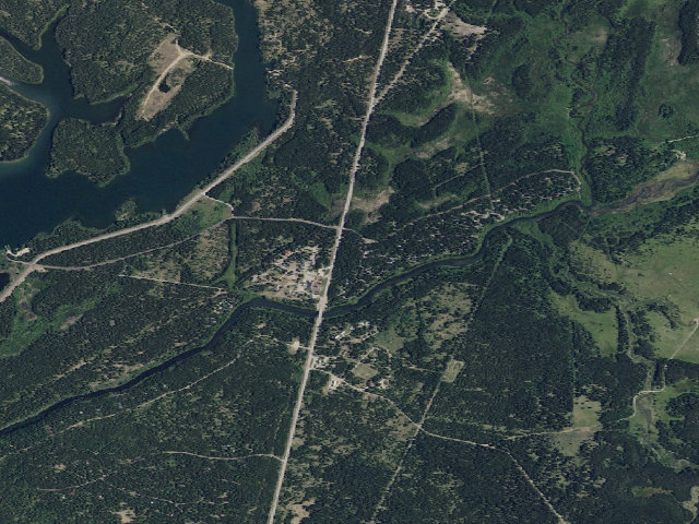 Aerial image of Buffalo Campground