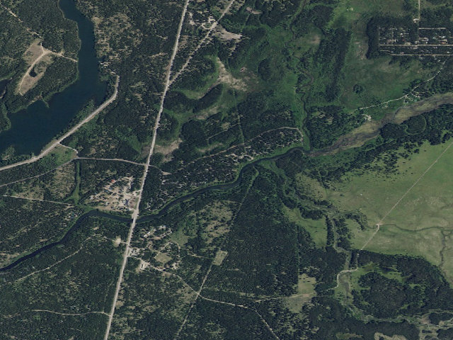 Aerial image of Buffalo Campground