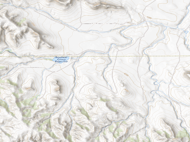 USGS topographic map of Buffalo Creek WMA