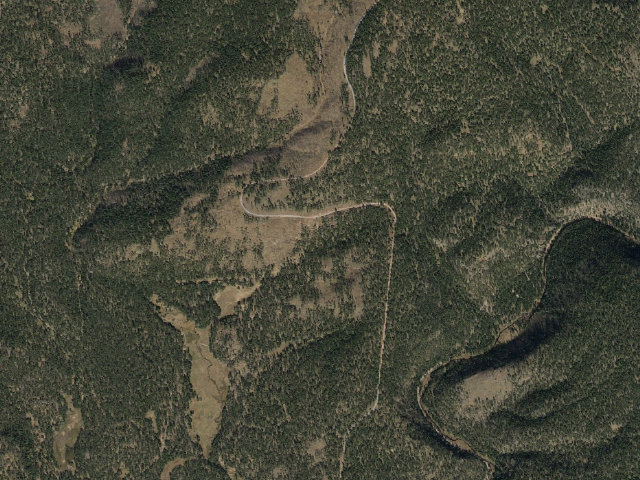 Aerial image of Buffalo Crossing Campground
