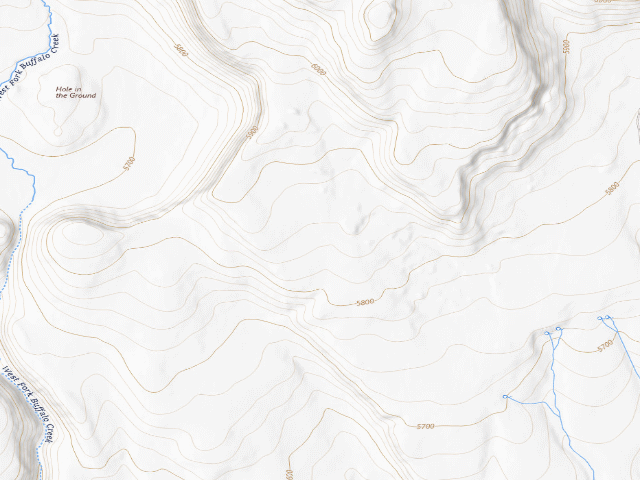 USGS topographic map of Buffalo Hills