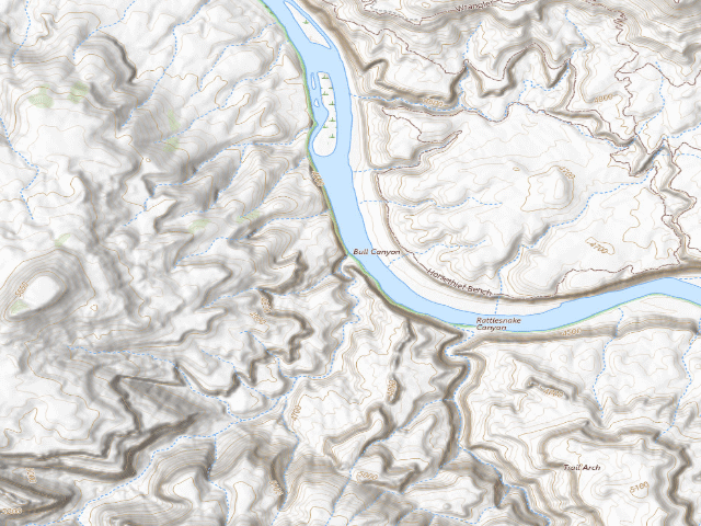 USGS topographic map of Bull Draw