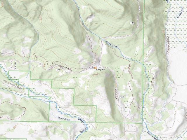 USGS topographic map of Bull Mountain