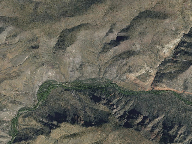Aerial image of Bull Pen Dispersed Campground