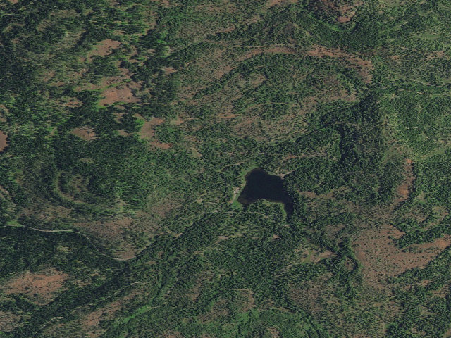 Aerial image of Bull Prairie Campground (North)