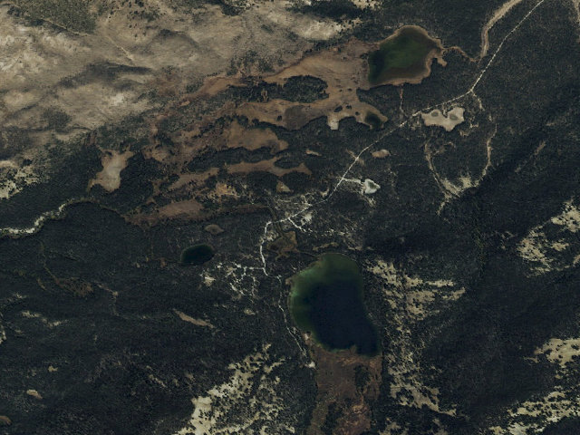 Aerial image of Bull Trout Campground