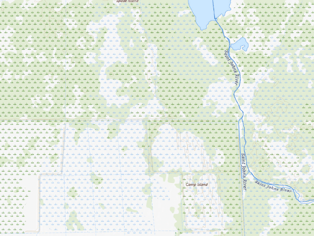 USGS topographic map of Bulldozer Cabin (Three Forks Conservation Area)