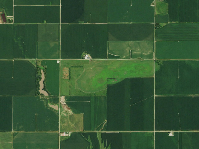 Aerial image of Bulrush WMA