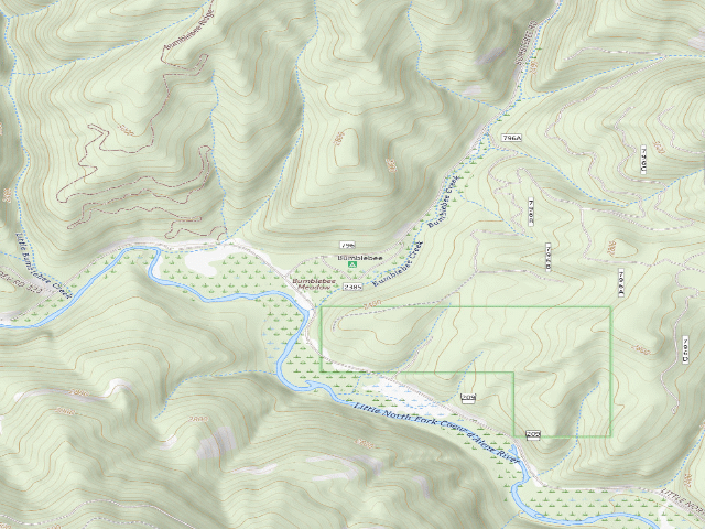 USGS topographic map of Bumblebee